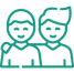 Friends Icon Turquoise
