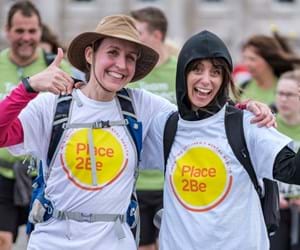 Two challenge event participants smilling!