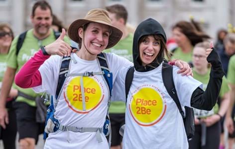 Two challenge event participants smilling!