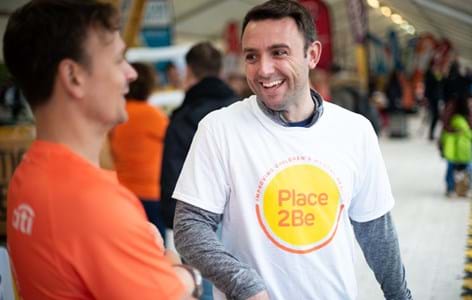 Place2Be supporters chatting